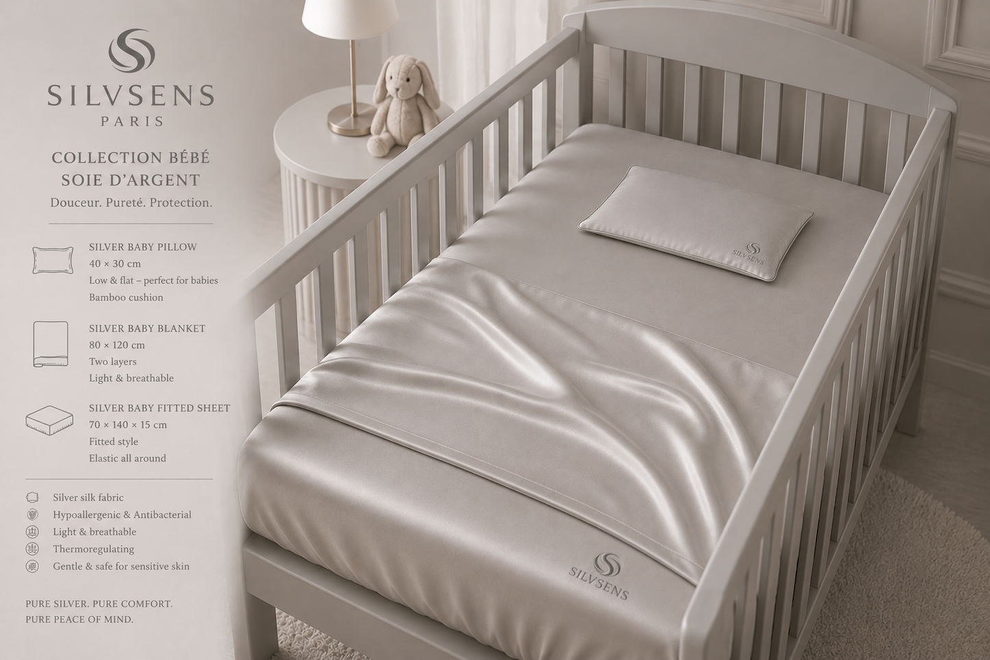 Ensemble Complet de Sommeil pour Bébé Silvsens Night