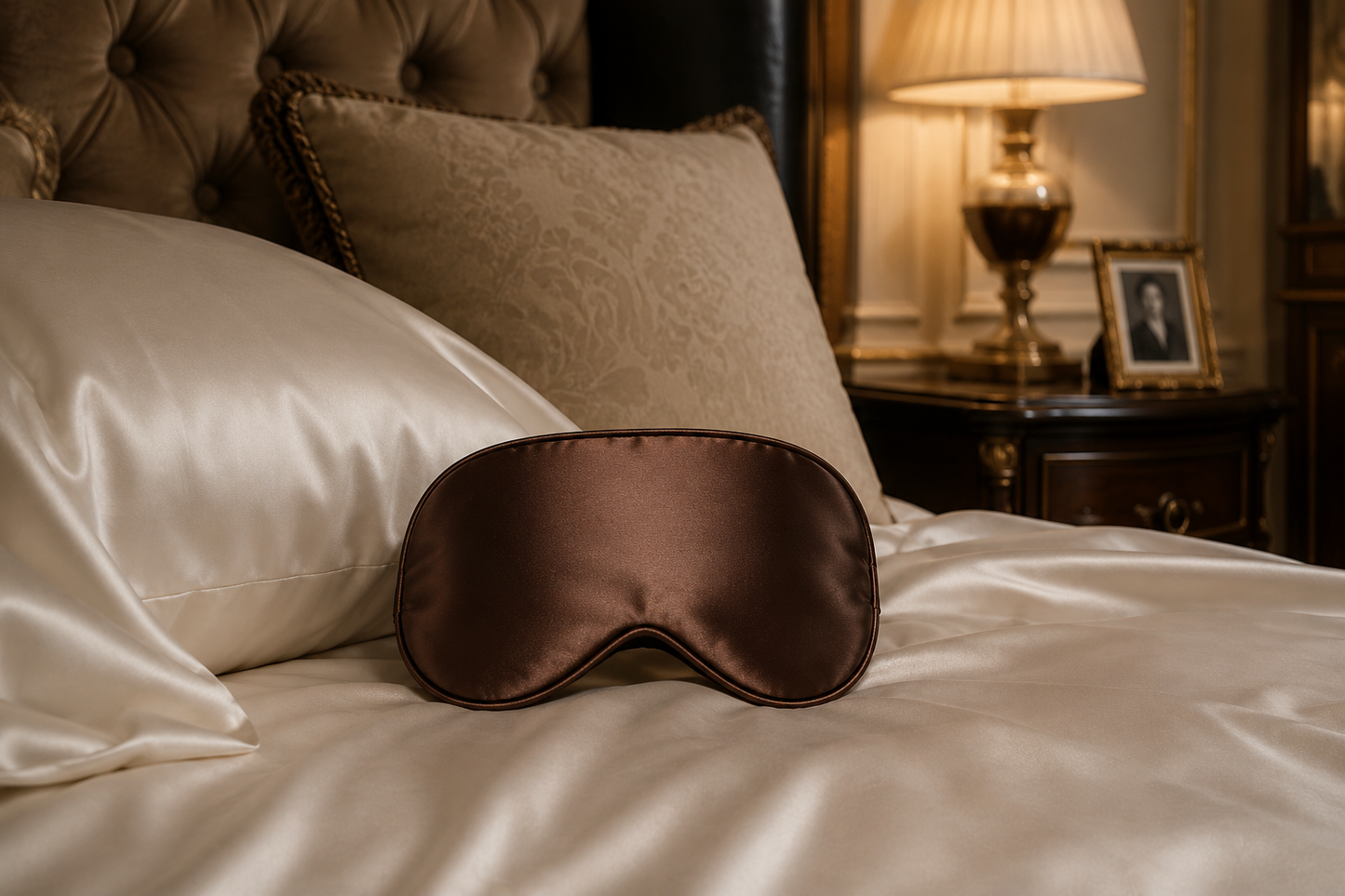 Masque de sommeil Soie & Argent